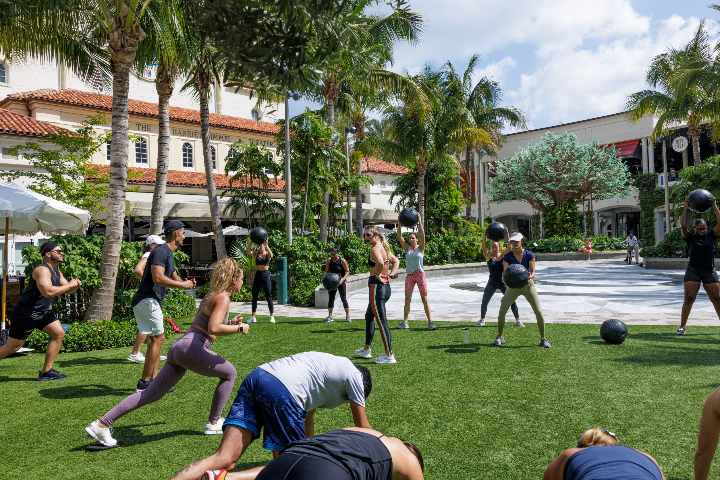 HIIT Workout on the lawn