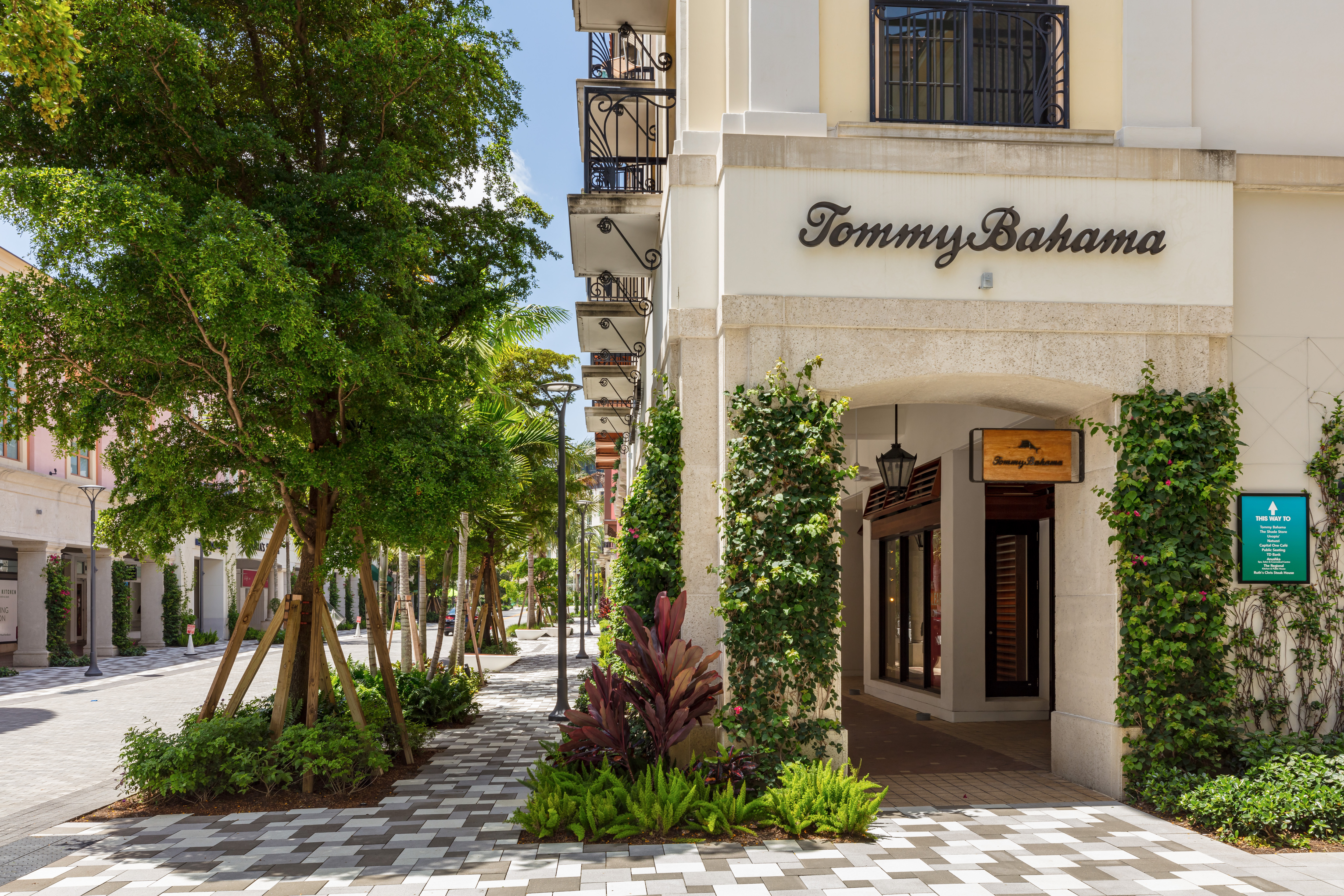 exterior view of Tommy Bahama store at Rosemary Square