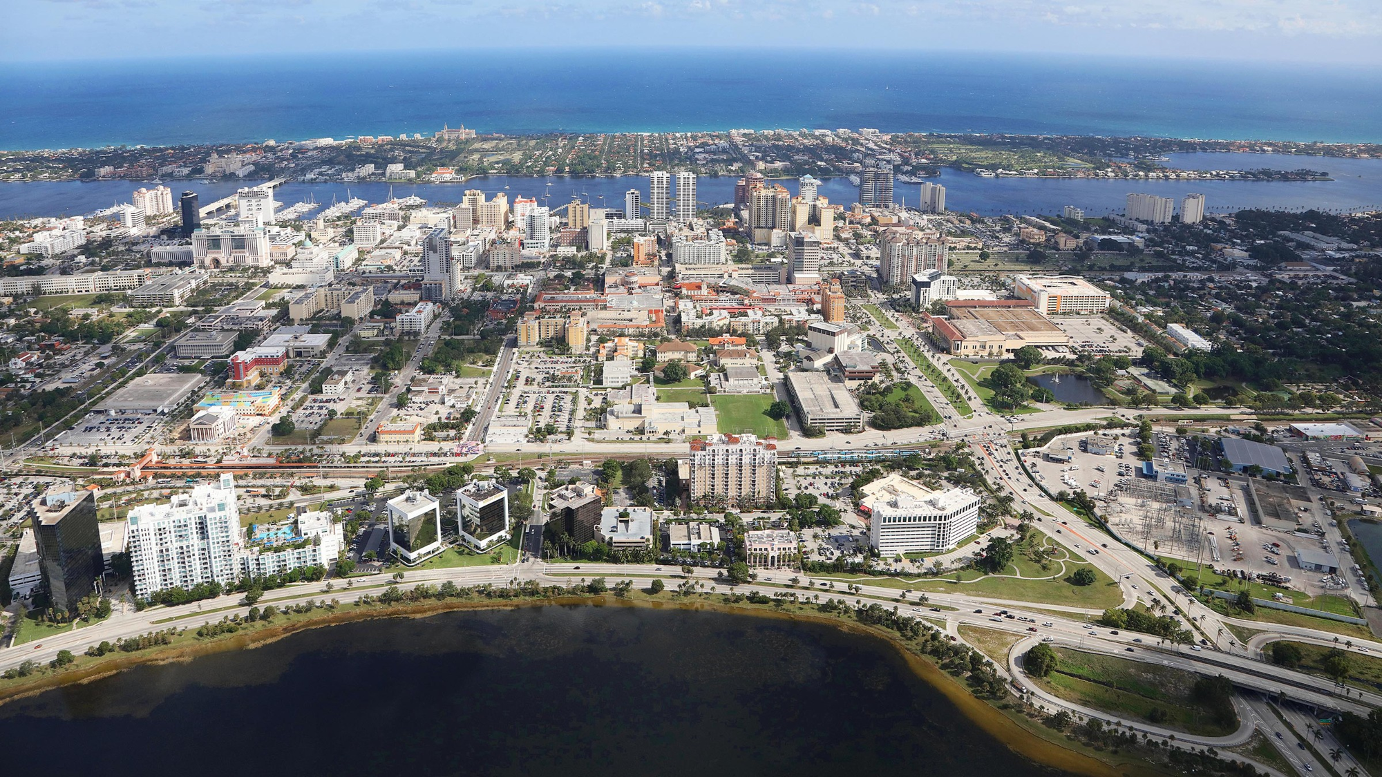 Aerial photography of West Palm Beach