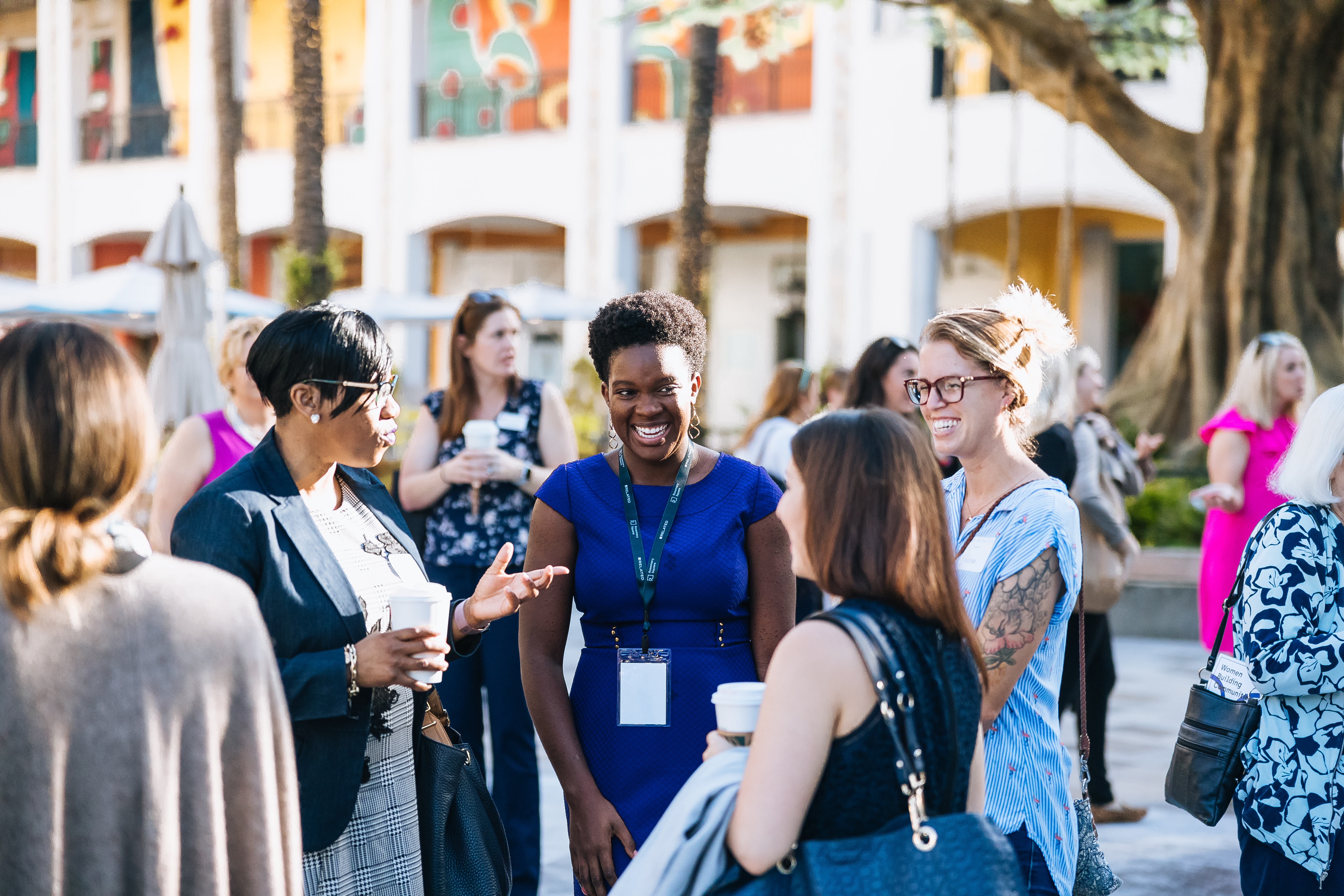 Group of women networking