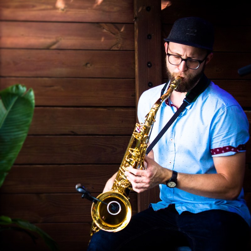 Man playing sax
