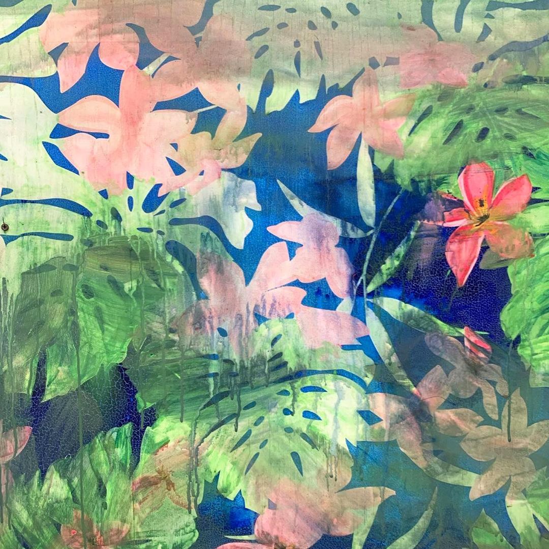 painting of colorful florals
