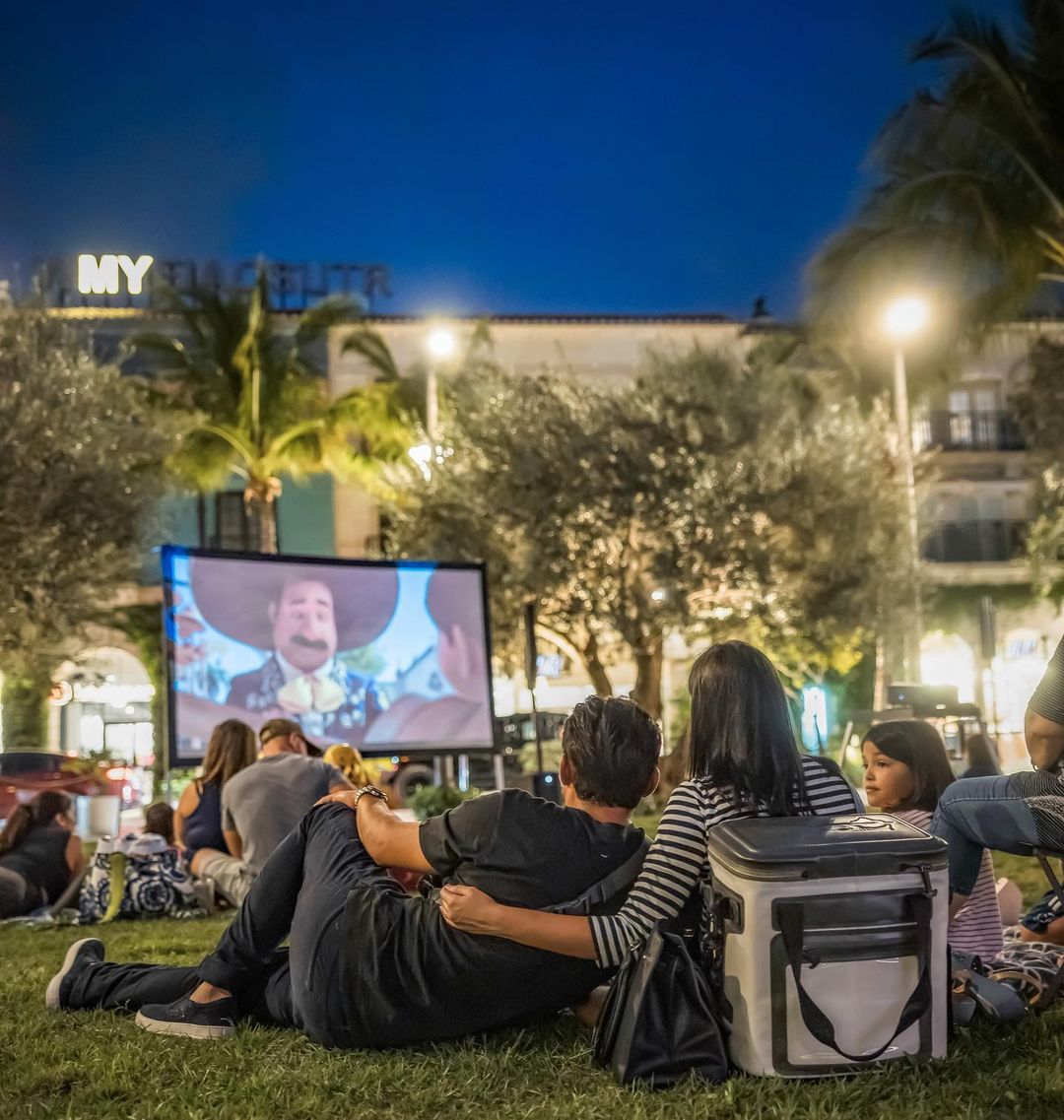movie screening on the lawn