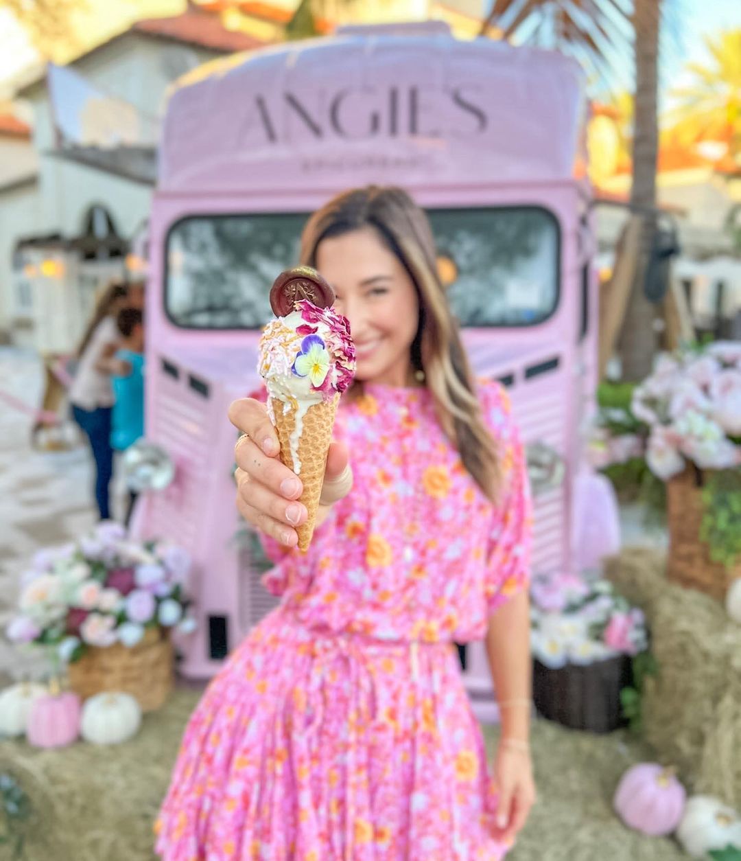 Female holding ice cream cone