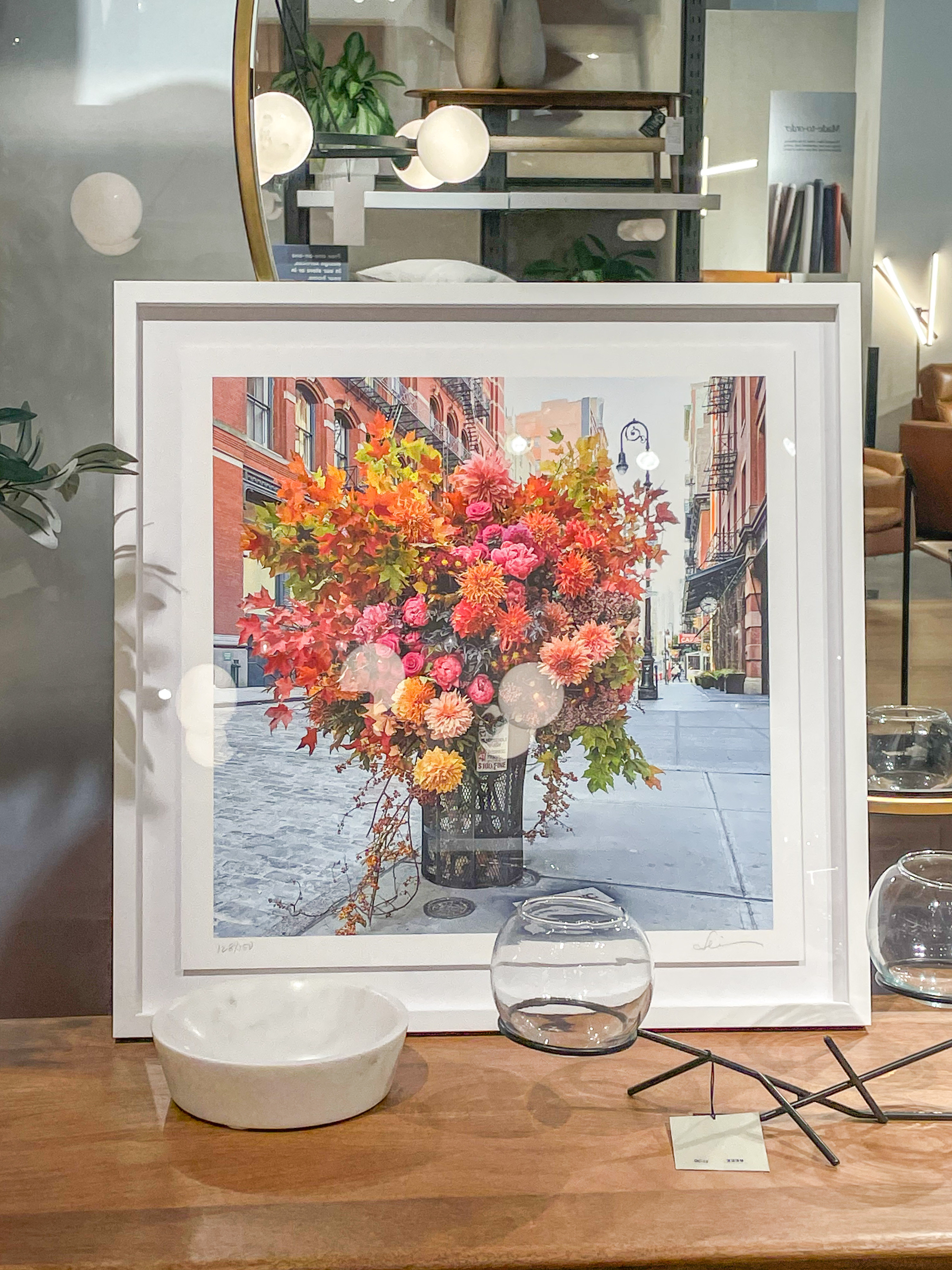 Lewis Miller Design prints displayed in West Elm