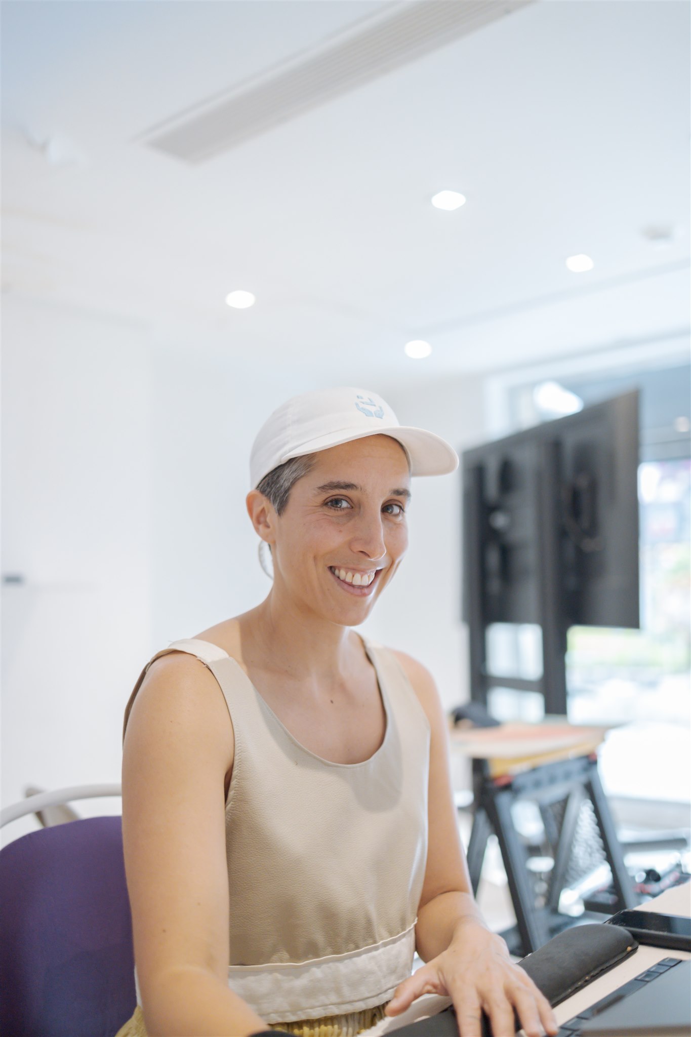 Nina Sarnelle in New Wave Studio at the Square