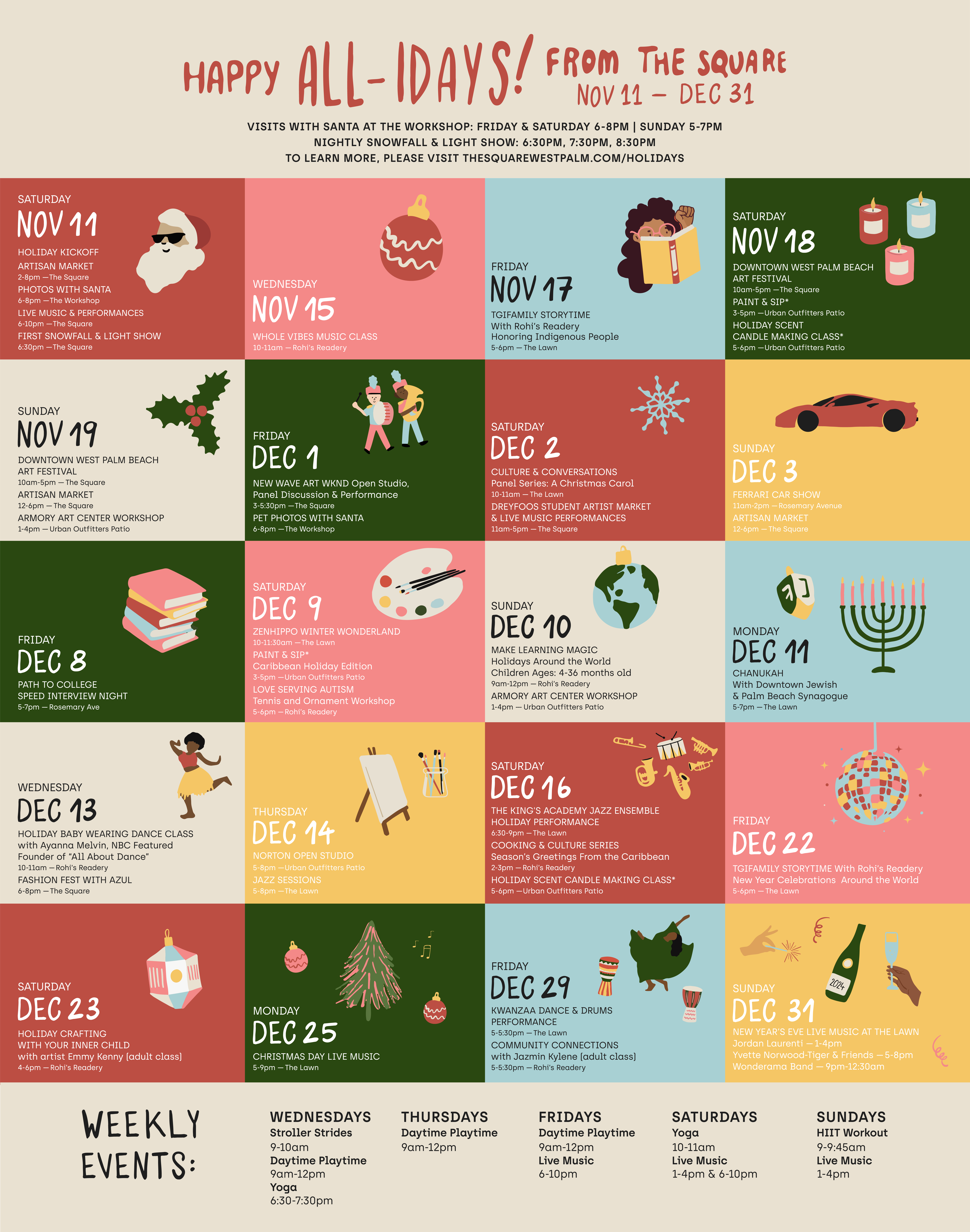 Poster of Holiday Events