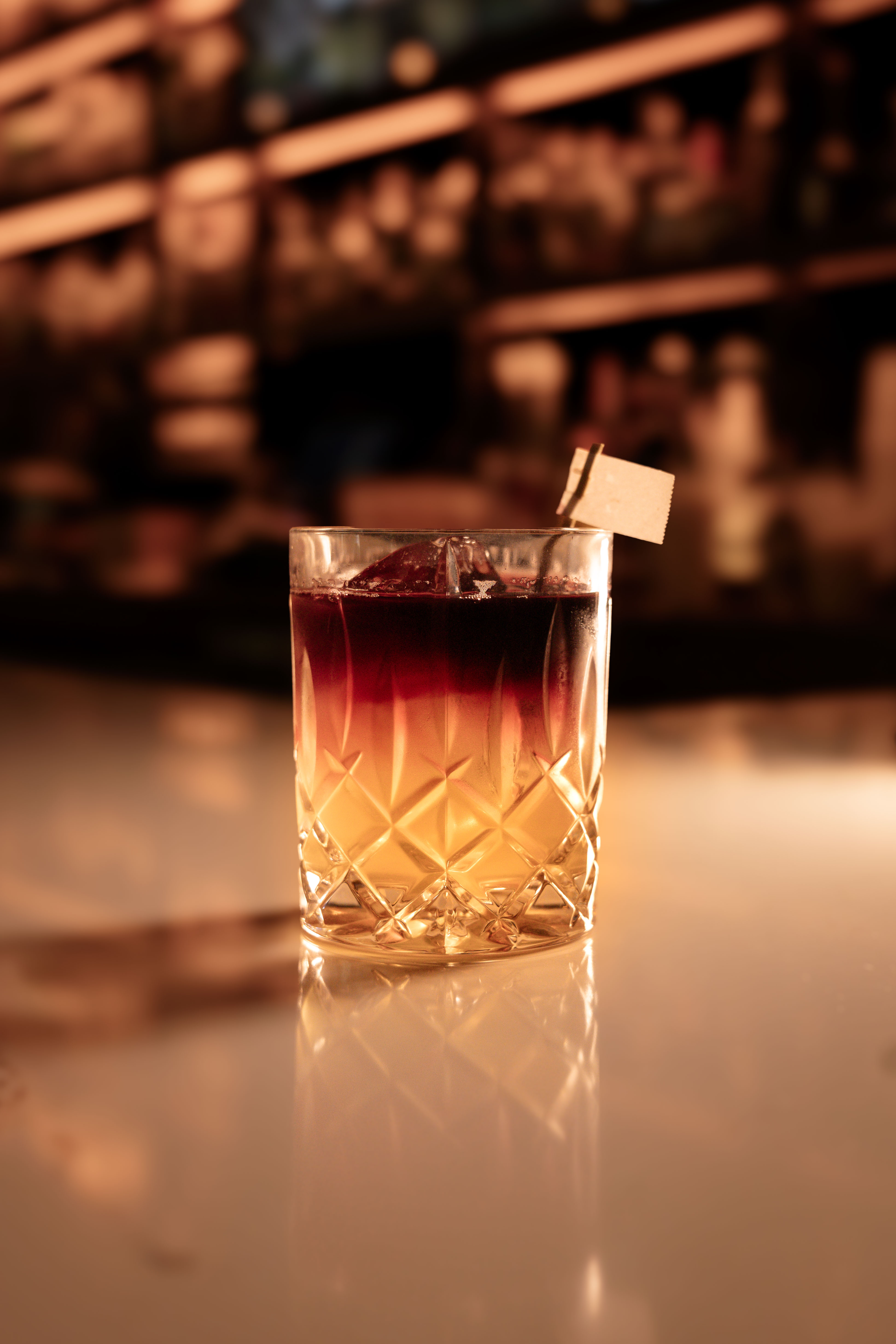 Clarified New York Sour Drink