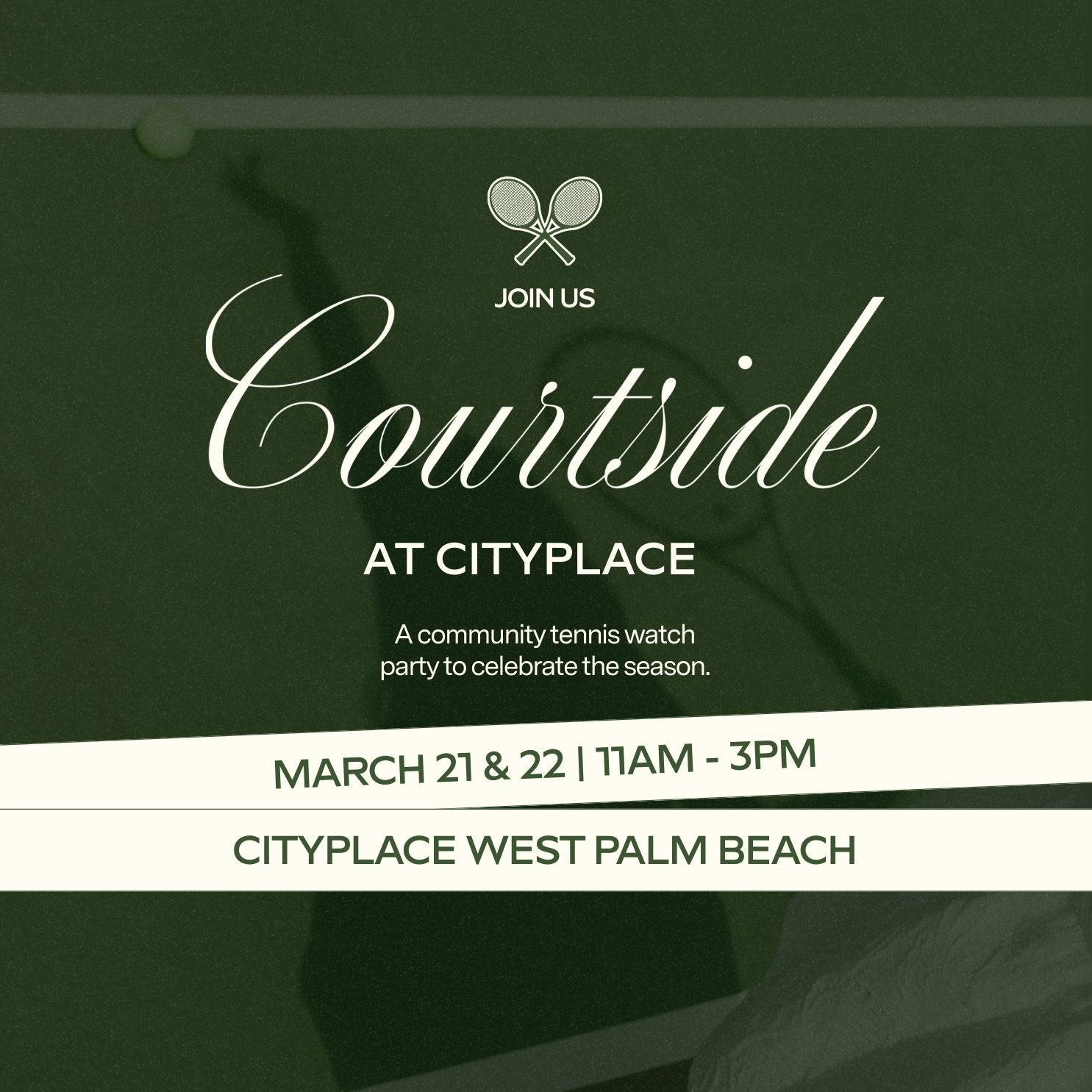 Courtside at CityPlace Event Lisitng