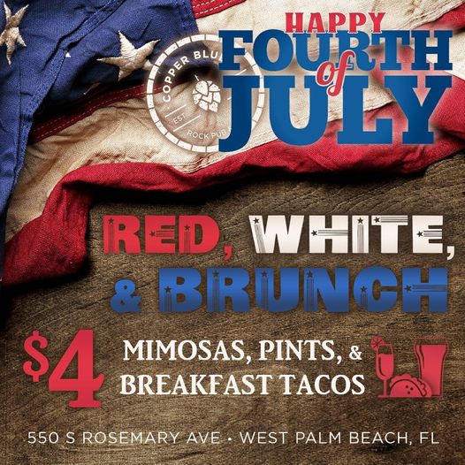Copper Blues Red White and Brunch flier