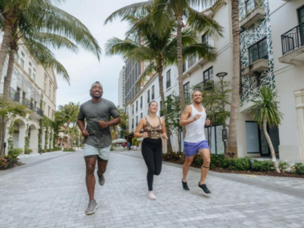 Run Club runners at CityPlace