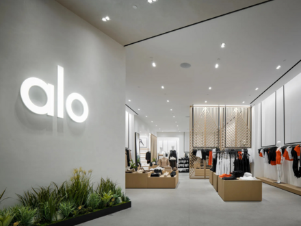 Alo Yoga retail store interior