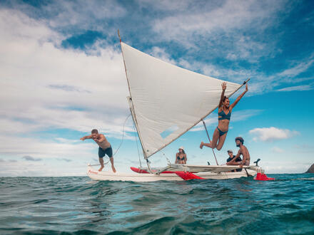 People on a sailboat