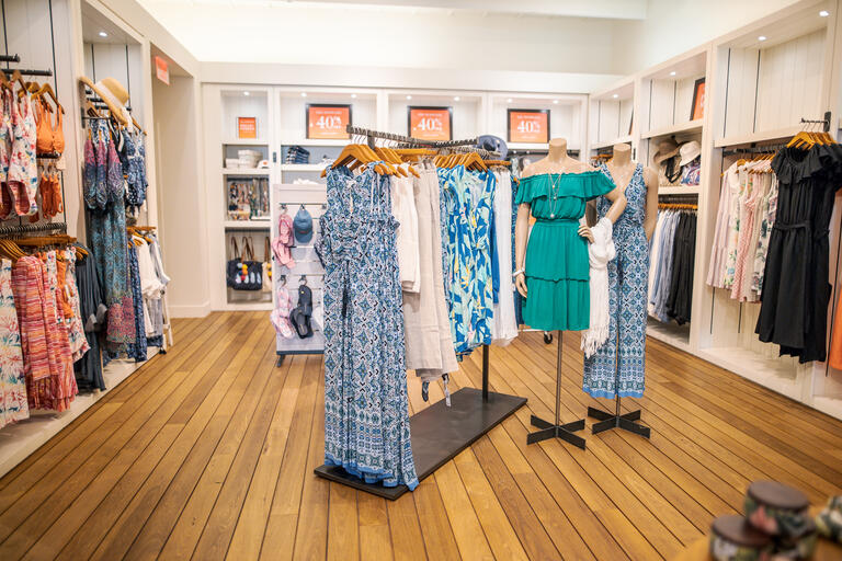 Inside the Tommy Bahama store