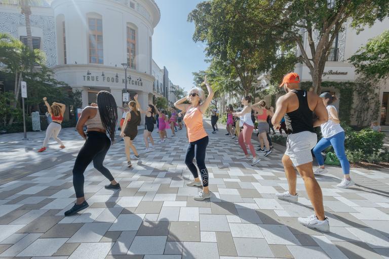 Individuals dancing on Rosemary Avenue