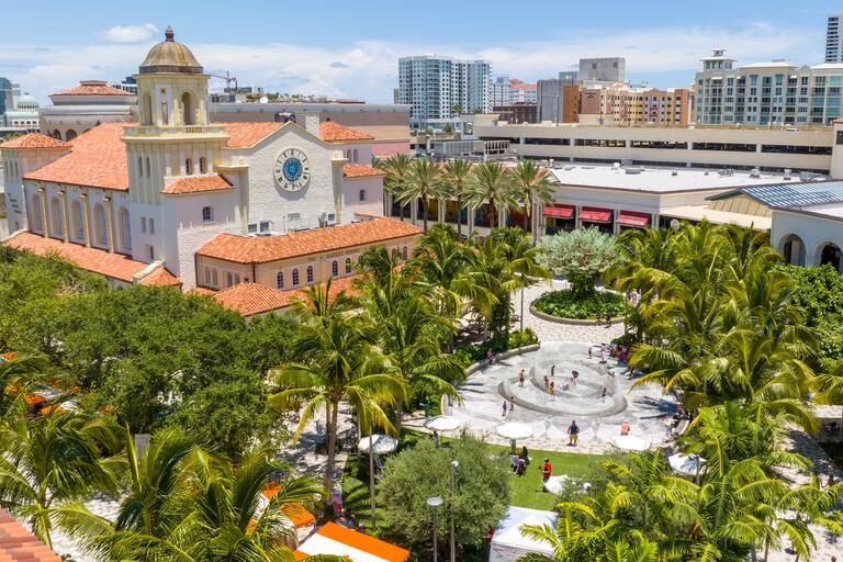 Aerial view of The Square