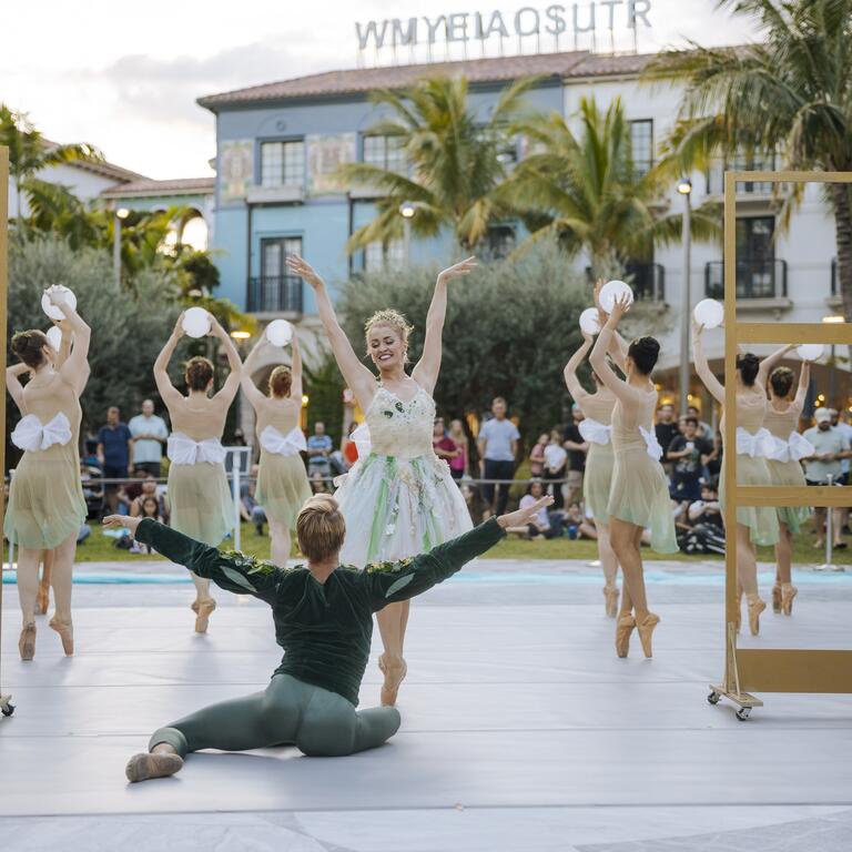 outdoor peter pan ballet performance 
