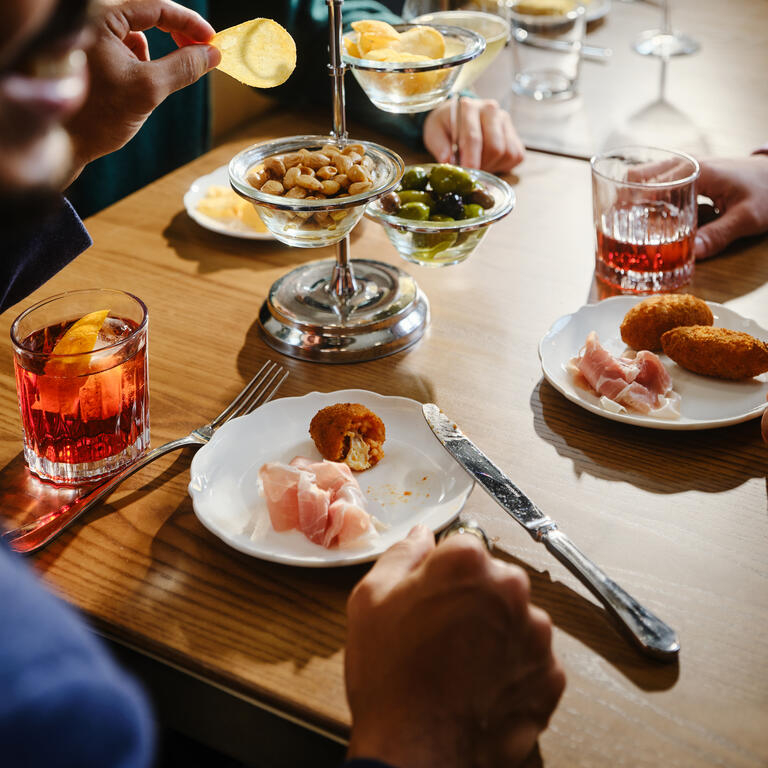 People eating dinner