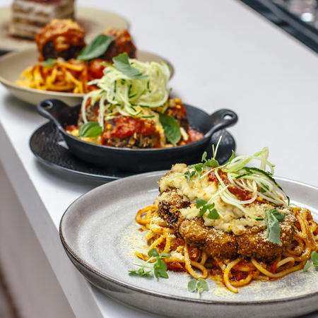 four plated entrees 