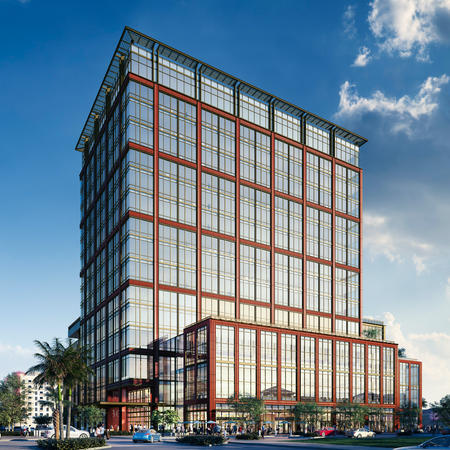 Rendering of 360 Rosemary northwest view