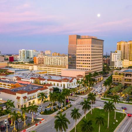 Aerial image of Downtown West Palm Beach