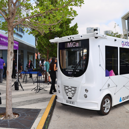 MiCa fully autonomous electric vehicle launches pilot program at CityPlace, connecting key areas around downtown West Palm Beach. 