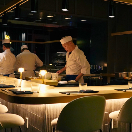 Omakase counter at Moody Tongue Sushi in Hilton West Palm Beach