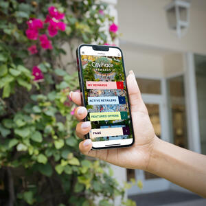 CityPlace Rewards App Photo Phone In Hand